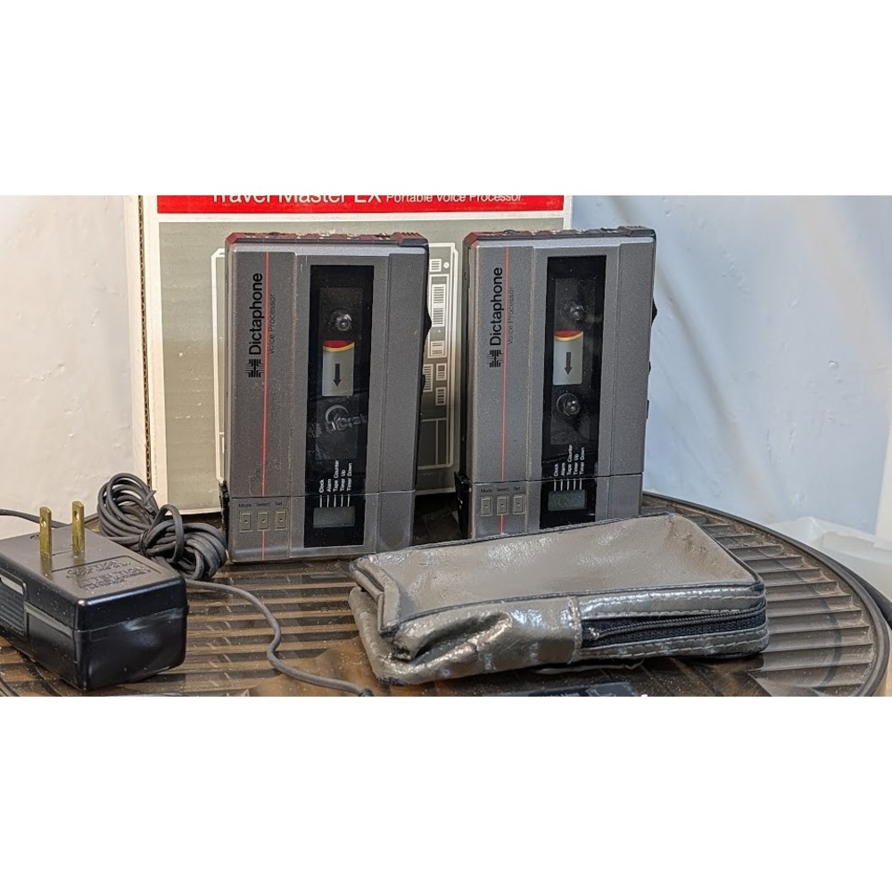 Dictaphone Travel Master LX Voice Processor Lot Grey Fair For Parts Repair - Picture 2 of 16